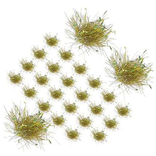Angoily 1 Schachtel Sharpleaf-Grasboden Hobby grüne buschige Büschel Modellgras Diorama-Gras mikrolandschaft modellbauklebstoff unkrautbrenner Dioramenbedarf Mini-Grasbüschel Harz von Angoily