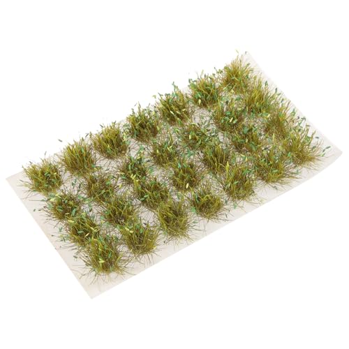 Angoily 1 Schachtel Sharpleaf-grasboden Diorama-Gras Grasmodelle Hobby-zuglandschaft Rasen Im Freien Miniaturgras Miniaturen Aus Gras Minigras Grüne Buschige Büschel Modellgras Harz von Angoily
