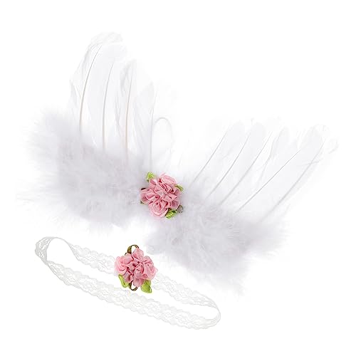 Angoily Feenflügel-kostüm Kinder-stirnband Kostüm Für Babys Neugeborene Blumen-stirnband von Angoily