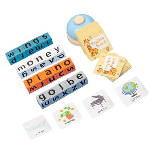 Angoily 1 Set Englische Worträtsel Für Lernspiele Rechtschreibspiele Lernspiele Buchstabenblöcke Buchstabenspiele Alphabet Zuordnungsspiel Alphabet Alphabet Blöcke Aus Holz von Angoily