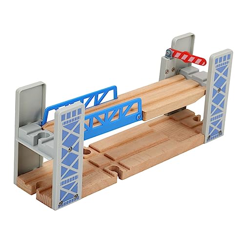 Angoily 1 Set Holzeisenbahn Gleisbrücke Gleise Spiel Überführung Modell Kreuzbrücke Für Züge Modellgleise Holz Hochbrücke Kunststoff von Angoily