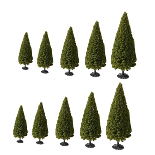 Angoily 10 STK. Teiliges Künstliche Tannenbäume Miniatur Modellbäume für Sandtisch Micro Landschaft DIY Ornament Langlebige Plastik Materialien Realistische Formen für Angoily 10 STK. Teiliges Künstliche Tannenbäume Miniatur Modellbäume für Sandtisch Micro Landschaft DIY Ornament Langlebige Plastik Materialien Realistische Formen für von Angoily