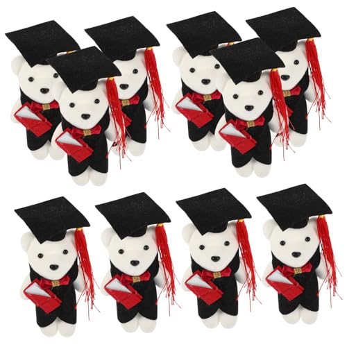 Angoily 10 Stück Bärenpuppe Graduation trägt Lot Abschluss- 2022 Abschluss Stofftier Bär Plüsch Abschlussbär Blumenstrauß tragen Mini-Grad-Bär Blumen Stofftier Schaum Angoily 10 Stück Bärenpuppe Graduation trägt Lot Abschluss- 2022 Abschluss Stofftier Bär Plüsch Abschlussbär Blumenstrauß tragen Mini-Grad-Bär Blumen Stofftier Schaum von Angoily