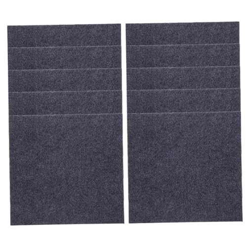 Angoily 10 Stück Spleißmatte für Verriegelung Weiß Haufen Spleißen Puzzlematte turnmatten Puzzle mat ıpad teppiche Teppich Puzzle-Teppich Bodenfliesen Polyester (Polyester) Dark Grey von Angoily