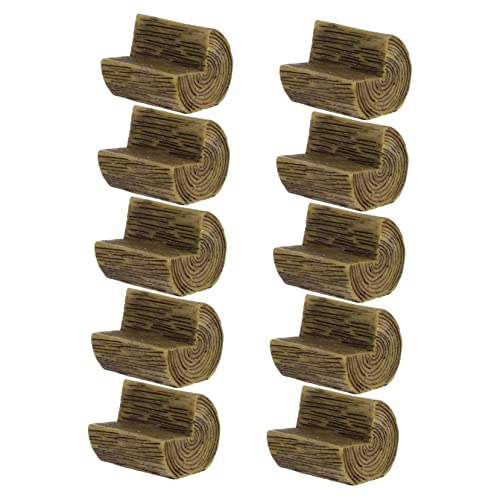 Angoily 10 Stück Teiliges Mini Display Base für DIY Mikro Landschaften für Puppenhaus Zubehör Gartenmöbel Fairy Garden Dekoration Angoily 10 Stück Teiliges Mini Display Base für DIY Mikro Landschaften für Puppenhaus Zubehör Gartenmöbel Fairy Garden Dekoration von Angoily