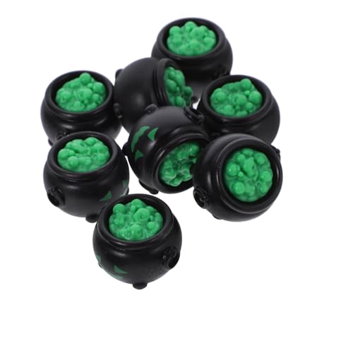 Angoily 10 Stück Teiliges Mini Halloween Deko Miniatur aus Robustem Harz als Tischdeko DIY Bastelmaterial und Süßigkeitenfüllung für Puppenhaus und Halloween Party von Angoily