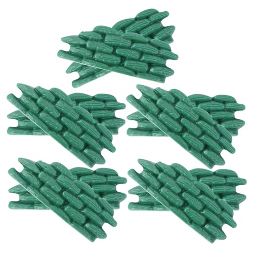 Angoily 10 Stück Teiliges Sandbag Bunker Modell aus Langlebigem Kunststoff Realistische Soldaten Unterstände für Spiel und Dekozwecke Geeignet für Sammler Grün Robust und Zufällige Farbe von Angoily