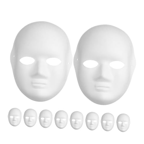 Angoily 10 Stück Teiliges Weiße Pappmasken zum Bemalen Blanke Vollgesichtsmasken Glatte Oberfläche DIY Masken für Karneval Halloween Fasching Bastelprojekte und Kreative Angoily 10 Stück Teiliges Weiße Pappmasken zum Bemalen Blanke Vollgesichtsmasken Glatte Oberfläche DIY Masken für Karneval Halloween Fasching Bastelprojekte und Kreative von Angoily