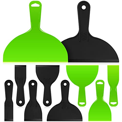Angoily 10-teiliges Set Aus Schwarz-grünem Malerschaberanzug Aus Kunststoff Mit Griff Für Wandreparaturdekor Angoily 10-teiliges Set Aus Schwarz-grünem Malerschaberanzug Aus Kunststoff Mit Griff Für Wandreparaturdekor von Angoily