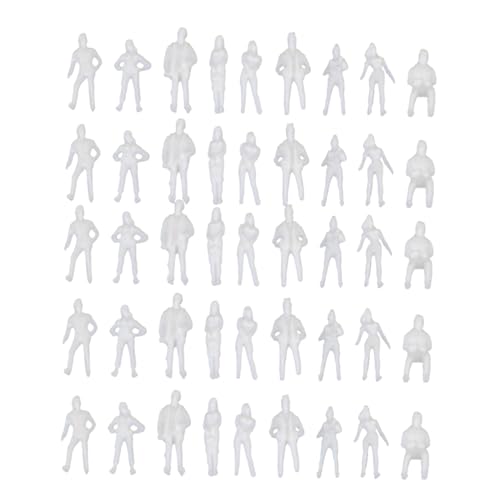 Angoily 100 Stück Figuren Menschen Modell Kunststoff Zubehör für Mikro Landschafts Layouts für Sandtische und Puppenhäuser Langlebige und Detailreiche von Angoily