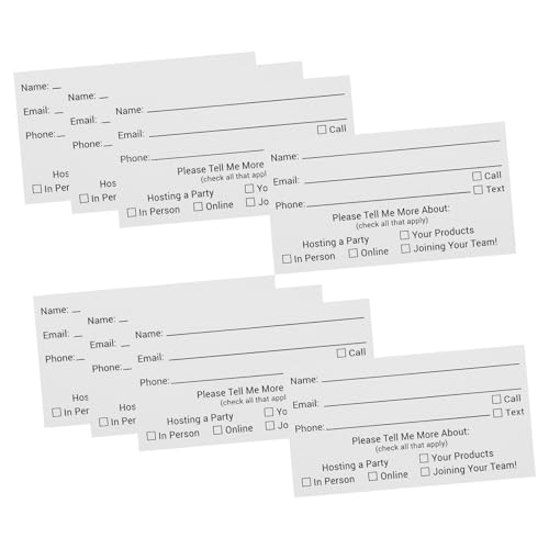 Angoily 100 Stück Lose das ereignis Event das fest Ticket Stichwort Weiß Anlässe Leere Karten transparent Leere Stimmzettelkarten Mehrzweck-Wahlkarten Wahlzubehör Papier von Angoily