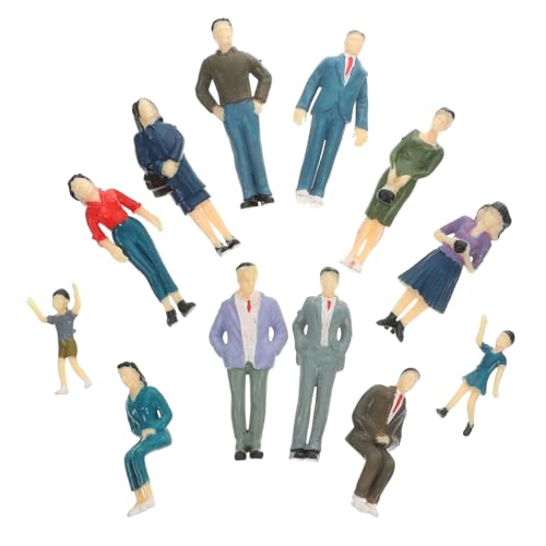 Angoily 12 Stück Miniatur Figuren Bunte Architektur Figuren für Layout Dekoration Maßstab Zubehör für Modelleisenbahnen und Miniaturszenen Angoily 12 Stück Miniatur Figuren Bunte Architektur Figuren für Layout Dekoration Maßstab Zubehör für Modelleisenbahnen und Miniaturszenen von Angoily