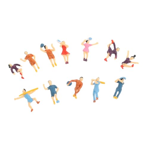 Angoily 12 Stück Miniaturfiguren für Sandtischlandschaften DIY Menschenmodelle Kunststoff für Architektur und Dioramenprojekte Angoily 12 Stück Miniaturfiguren für Sandtischlandschaften DIY Menschenmodelle Kunststoff für Architektur und Dioramenprojekte von Angoily