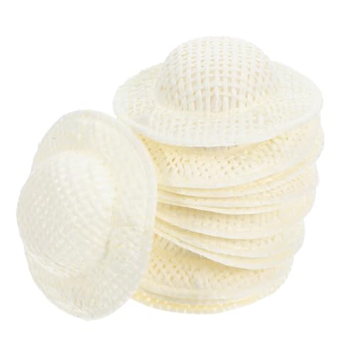 Angoily 12 Stück Papierhutpuppe Hüte Miniatur Kleine Spielsachen Kleine Bastelhüte Minihut Zum Basteln Mini-hüte Minihüte Zum Basteln Foto-Requisite Für Bastelhüte Kleiner Hut Papier Beige von Angoily