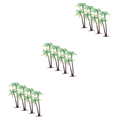 Angoily 12 Stück Teiliges Lebensechte Miniatur Palmenfiguren Kunststoff Deko Baum Ornamente für Mikro Landschaft DIY Puppenhaus Dekoration von Angoily