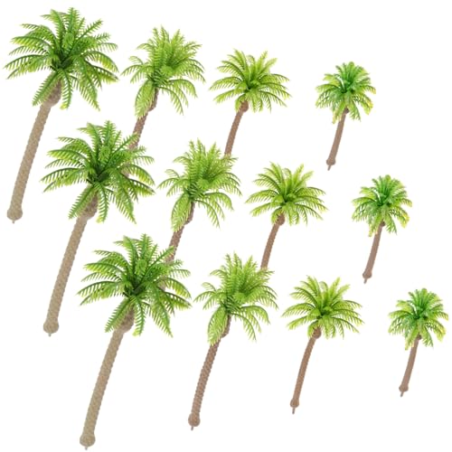 Angoily 12 Stück Teiliges Miniatur Realistische Landschaftsbäume für Sandtisch und Diorama Langlebige Kunststoff Modelle für Modellbau und Garten Dekoration von Angoily