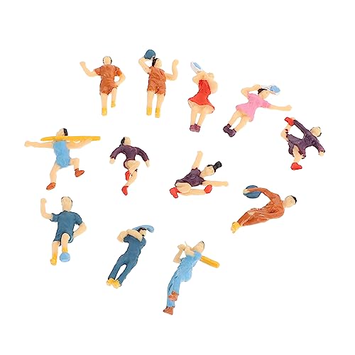 Angoily 12 Stück Teiliges Miniaturfiguren für Sandtischdekoration Realistische für DIY Projekte Garten und Therapieanwendungen von Angoily