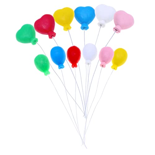 Angoily 12st Kuchen-add-ins Backen Cluster-kuchenaufsatz Ballon- -topper Miniatur-bouquet-luftballons Mini-luftballons Winzige Luftballons Spielzeug Puppenhaus Blumentopf 3d von Angoily