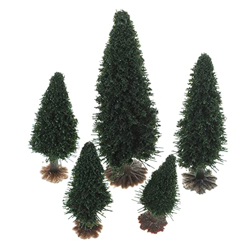 Angoily 15 Stück Landschaftsmodellbaum Bäume Grüner Landschaftsbaum Pflanzendekor Für Den Außenbereich Kleine Miniatur Fälschung Verschiedene Diorama Innenbaumschmuck Künstlicher Baum von Angoily