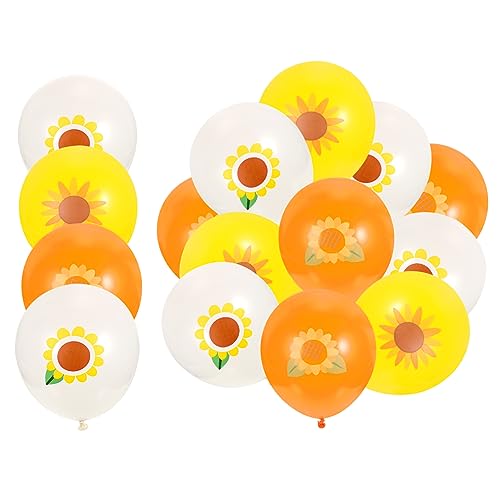 Angoily 15 Stück Partyballon Requisiten Blumen Sonnenblumen Partydekorationen Sommerparty Große Ballons Duschdekorationen Partyballons Fete Heißluftballons Geburtstags von Angoily