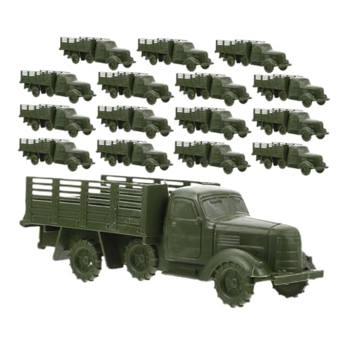 Angoily 16 Stück Mini Lastwagen Modelle Teiliges Realistische Fahrzeug Spielzeuge Kunststoff für Dekoration und Sammler Lehrreiche Fahrzeugmodelle für Sammler von Angoily