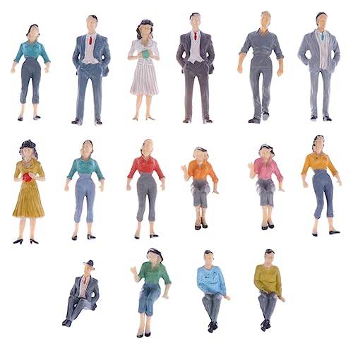 Angoily 16 Stück Miniatur Figuren Farbige Mini Menschen für Puppenhaus und DIY Projekte Lebensechte Simulation Zufällige Stile für Architekturmodelle Zufällige Farbe Angoily 16 Stück Miniatur Figuren Farbige Mini Menschen für Puppenhaus und DIY Projekte Lebensechte Simulation Zufällige Stile für Architekturmodelle Zufällige Farbe von Angoily