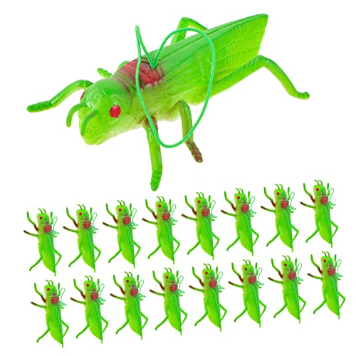 Angoily 16St Simulierte Home Decor gefälschtes -Modell Heuschrecken Spielzeug Mini-Spielzeug Rasenstatuen Heuschreckenfigur Insektenmodell Puzzle TPR von Angoily