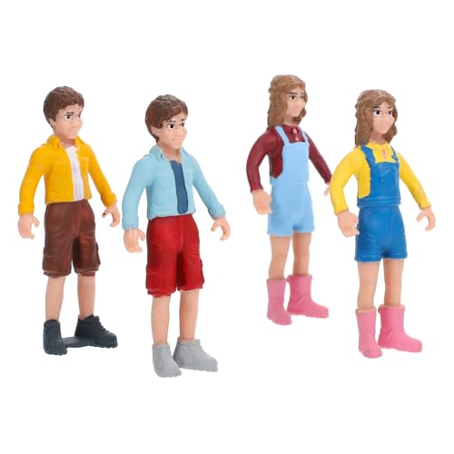Angoily 1Satz Miniaturfiguren Menschenmodell Imitierte Charaktere Für Architektur Und Sandtischlandschaften Realistische Figuren Für Rollenspiele Sammlungen Und Dekorationen von Angoily