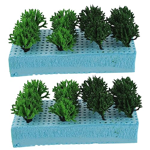 Angoily 2 Boxen Bush Grove Modell Miniatur Outdoor Material Realistische Künstliche Gefälschte Landschaft Laub Szene Mikro Pflanzen Sand Tisch DIY Modelle Sand Tisch Verzierungen von Angoily