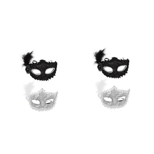 Angoily 2 Sätze Gesichtsrequisiten Maskerade Kostüm-party-maske Karneval-bastelmaske Zarte Federmaske Maskendekor Glamouröse Maske Dekorative Augenmaske Partymaske Plastik Weiß 2 Stück * 2 Angoily 2 Sätze Gesichtsrequisiten Maskerade Kostüm-party-maske Karneval-bastelmaske Zarte Federmaske Maskendekor Glamouröse Maske Dekorative Augenmaske Partymaske Plastik Weiß 2 Stück * 2 von Angoily
