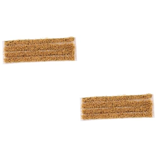 Angoily 2 Sätze Modellbau Landschaft DIY Sandtisch Grasstreifen Dekoration für Miniatur Garten und Eisenbahn Diorama Realistisches Künstliches Gras von Angoily