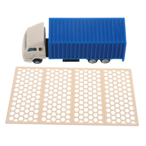 Angoily 2 Stück Farbiges LKW-Modell Farbige Lastwagen Modell Lastwagen Mini Modell LKW LKW Modell Sandtisch Zubehör Vintage LKW Modell Szenenzubehör Modelszene Plastik von Angoily