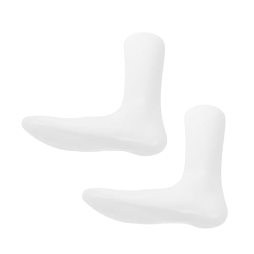 Angoily 2 Stück Fußform-Schuhspanner Fuß Schaufensterpuppe Sockenständer Socken-Display-fuß Falsches Bein Fuß Aus Kunststoff Mannequin-füße Fußpuppe Für Socken Fußanzeige Plastik Weiß von Angoily