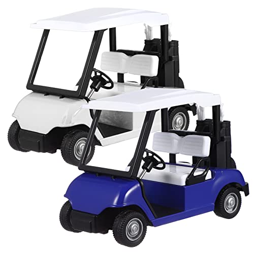 Angoily 2 Stück Golfwagen Die Cast Spielzeugfahrzeuge mit Realistischen Details Geeignet als Heimdeko für Sammler Fördert Motorische Fähigkeiten und Eltern Kommunikation von Angoily