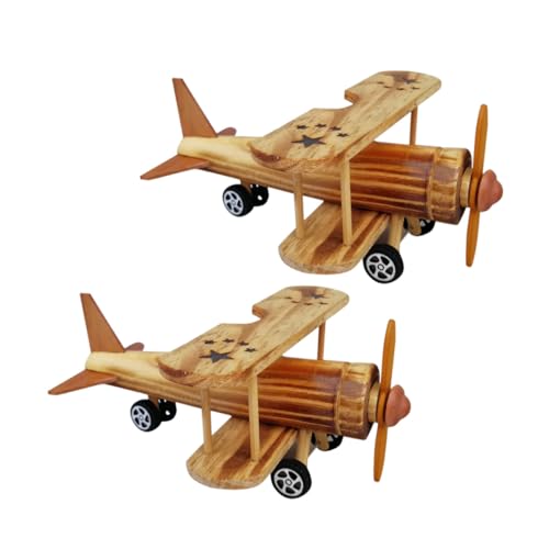 Angoily 2 Stück Holz Flugzeug Modell Dekoratives Desktop Ornament Handgefertigtes Holzflugzeug für Büro Hotel Wohnzimmer und Sammler Stilvolles Holzflugzeug dekor Angoily 2 Stück Holz Flugzeug Modell Dekoratives Desktop Ornament Handgefertigtes Holzflugzeug für Büro Hotel Wohnzimmer und Sammler Stilvolles Holzflugzeug dekor von Angoily