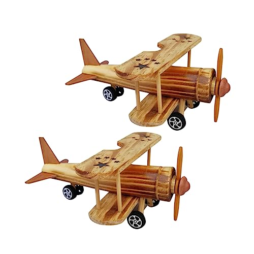 Angoily 2 Stück Holz Flugzeug Modell Teiliges Dekorative Tischornamente Holz für Büro Zuhause und Hotel als Angoily 2 Stück Holz Flugzeug Modell Teiliges Dekorative Tischornamente Holz für Büro Zuhause und Hotel als von Angoily