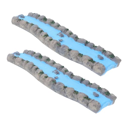 Angoily 2 Stück Miniatur Fluss aus Resin Stabiles Gartenaccessoire für Puppenhaus Feengarten und Sandtisch Dekoration Natürliche Wasserlandschaft für Entspannung und Kreative Gestaltung Angoily 2 Stück Miniatur Fluss aus Resin Stabiles Gartenaccessoire für Puppenhaus Feengarten und Sandtisch Dekoration Natürliche Wasserlandschaft für Entspannung und Kreative Gestaltung von Angoily