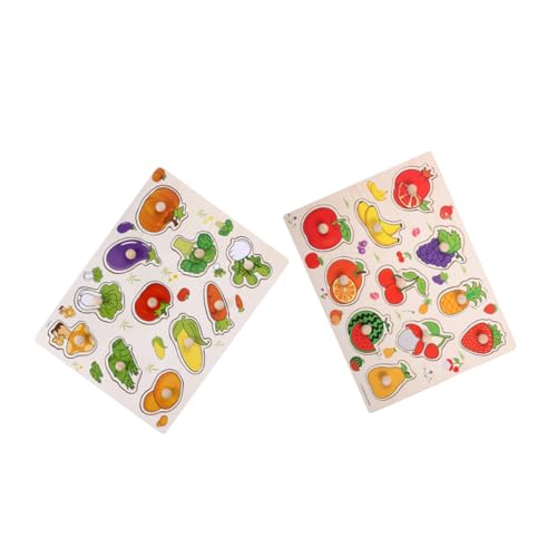Angoily 2 Stück Montessori Holzpuzzle Teiliges Gemüse und Obstset Robustes Lernspielzeug Lebensmittelkenntnis für Jungen und Mädchen Pädagogisches Steckspiel für Kleinkinder Angoily 2 Stück Montessori Holzpuzzle Teiliges Gemüse und Obstset Robustes Lernspielzeug Lebensmittelkenntnis für Jungen und Mädchen Pädagogisches Steckspiel für Kleinkinder von Angoily