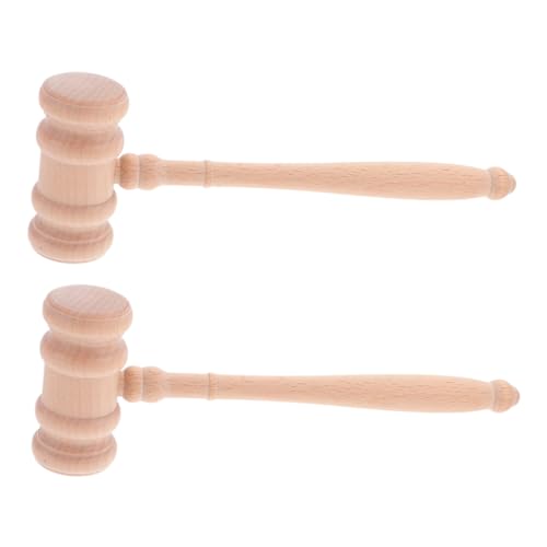 Angoily 2 Stücke Richterhammer aus Holz Unvollendeter Richterklöppel mit Klarem Robuster Gerichtshammer Ergonomisch Geformt für Kostüm Anwalts und Richter Partyzubehör Angoily 2 Stücke Richterhammer aus Holz Unvollendeter Richterklöppel mit Klarem Robuster Gerichtshammer Ergonomisch Geformt für Kostüm Anwalts und Richter Partyzubehör von Angoily