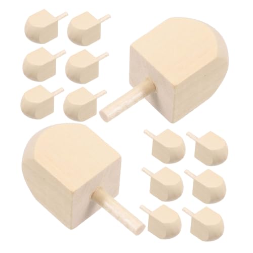 Angoily 20 Stück Hanukkah Holz Dreidel Unbemalt Naturbelassene Spinnkreisel Traditionelle Festdekoration und DIY Bastelspielzeug für Erwachsene Angoily 20 Stück Hanukkah Holz Dreidel Unbemalt Naturbelassene Spinnkreisel Traditionelle Festdekoration und DIY Bastelspielzeug für Erwachsene von Angoily