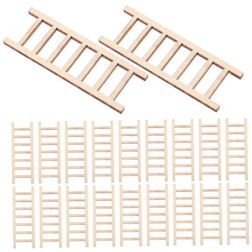 Angoily 20 Stück Holzstreüten Ornamente Miniatur Schritt Ding Puppe Dekoration Indoor-Wanderleiter DIY Mini-Holzleiter Leitermodell Kleine Holzleiter-Dekorküche Möbel hölzern Beige Angoily 20 Stück Holzstreüten Ornamente Miniatur Schritt Ding Puppe Dekoration Indoor-Wanderleiter DIY Mini-Holzleiter Leitermodell Kleine Holzleiter-Dekorküche Möbel hölzern Beige von Angoily