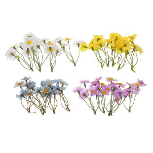 Angoily 20 Stück Künstliche Blumenpflanze Künstliche Gänseblümchen Künstliche Herbstgänseblümchen Gefälschte Sommerblumen Gefälschte Wildblumen Künstliche Wildblumen Plastik von Angoily