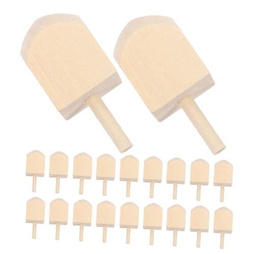 Angoily 20 Stück Teiliges Holz Dreidel für Hanukkah Naturbelassen Unbemalt Traditionelles DIY und Dekoration für Familien und Kreative Bastelprojekte von Angoily