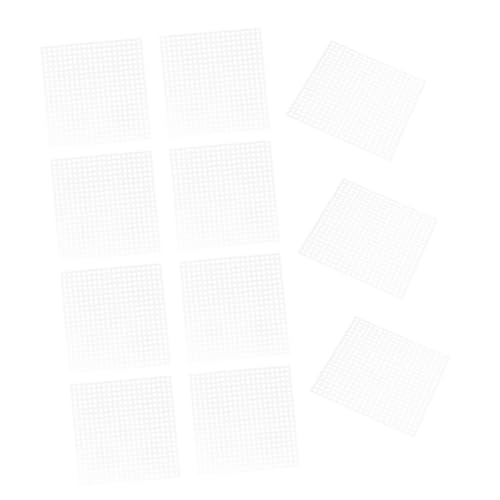 Angoily 20 Stück Weiße Kunststoff-augenmesh Leichtes Transparentes Maschennetz für DIY Masken Cosplay Requisiten Tierkostüme Wiederverwendbar Einfach Zuschneidbar für Fursuit und von Angoily