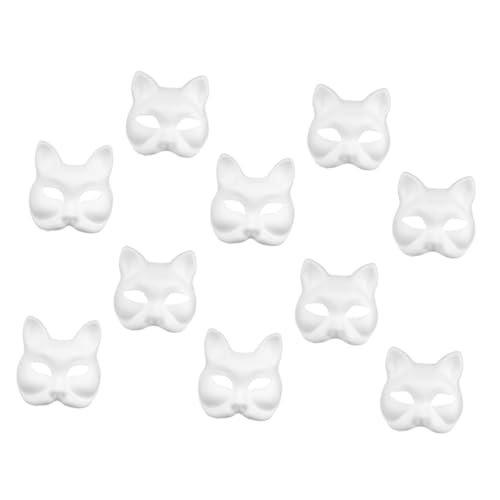 Angoily 20stücke Teiliges Set Tiermasken Papier Unbemalte Katzen Und Fuchsmaske Ausmalen Für Halloween Und Kreative Bastelprojekte Für Mädchen Angoily 20stücke Teiliges Set Tiermasken Papier Unbemalte Katzen Und Fuchsmaske Ausmalen Für Halloween Und Kreative Bastelprojekte Für Mädchen von Angoily