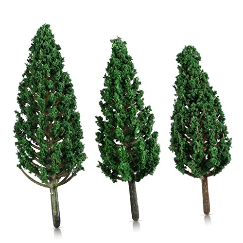 Angoily 24 Stück Kleiner Baum Modellbäume Baumschmuck Im Freien Modelle Gartenschmuck Gefälscht Winzig Künstlicher Baum Großer Kunstbaum Laub Miniatur Kleine Künstliche Bäume Plastik von Angoily