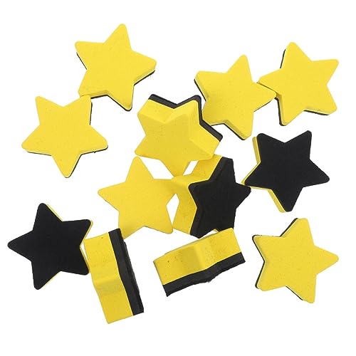 Angoily 24Stücke Fünfzackstern Whiteboard Radierer Wiederverwendbare Magnetische Whiteboard Reinigungstools Für Büro Und Schule von Angoily