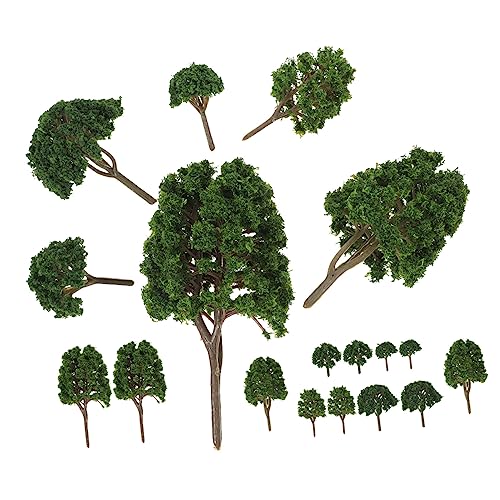 Angoily 24Stücke Landschaftsmodell Baumdekoration für Sandtisch und Mikrolandschaft Garten Requisiten mit Realistischer Detailgenauigkeit Langlebig und Einfach von Angoily