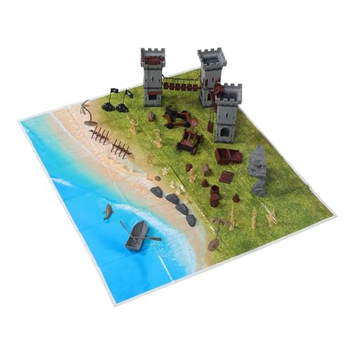 Angoily 293 Stück Teiliges Piraten-Soldaten mit Miniatur Figuren und Strapazierfähigen Kunststoffmodellen Inklusive Vielseitigem Zubehör für Sandtisch und Einfache Montage Pädagogisches von Angoily