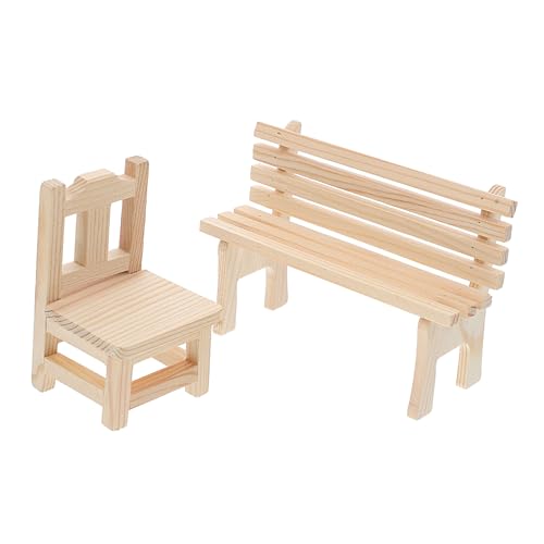 Angoily 2Stücke Holzstuhl und Bank für Puppenhaus Teiliges Möbelmodell für Dollhouse Dekoration Zuverlässigem Holz Vielseitig Einsetzbar im Wohnzimmer Schlafzimmer und Mehr Angoily 2Stücke Holzstuhl und Bank für Puppenhaus Teiliges Möbelmodell für Dollhouse Dekoration Zuverlässigem Holz Vielseitig Einsetzbar im Wohnzimmer Schlafzimmer und Mehr von Angoily